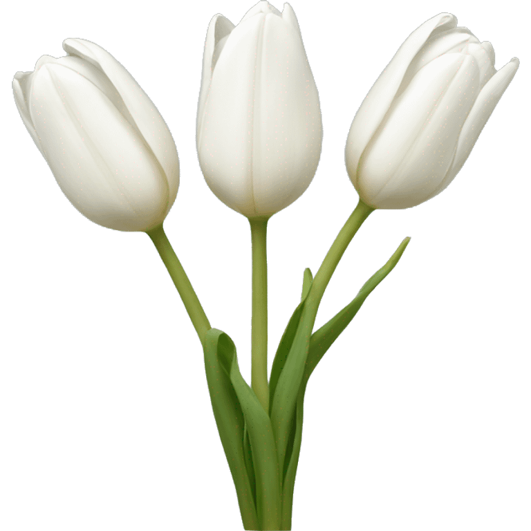 white tulips emoji