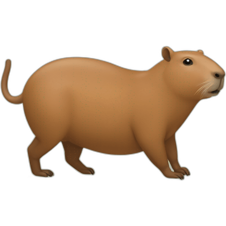 Capibara sur un capibara emoji