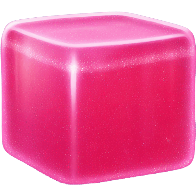 pink sparkly jello emoji