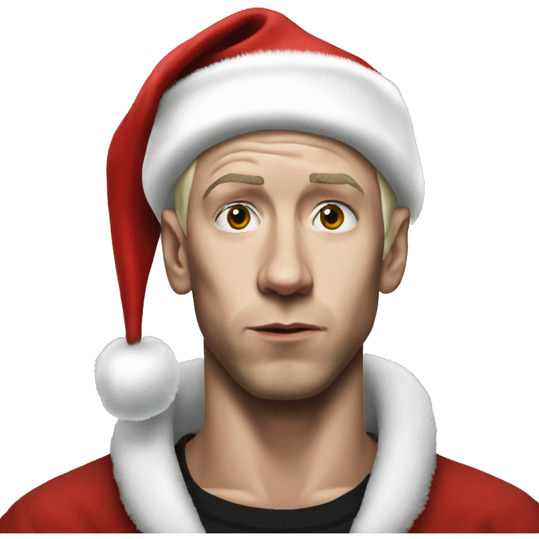 Eminem as santa claus emoji