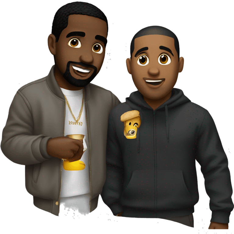 diddy holding drake emoji