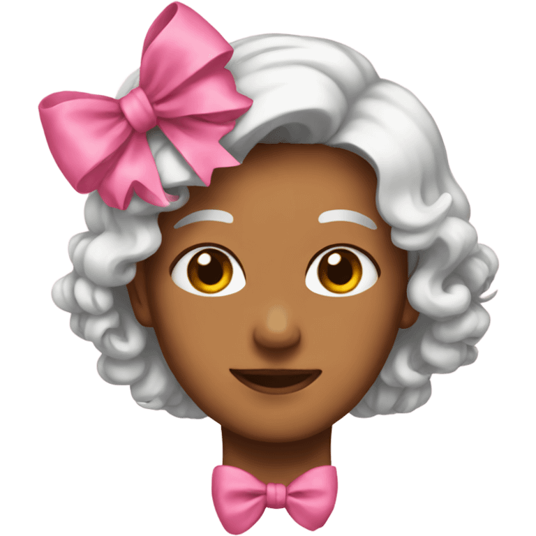 pink bow emoji