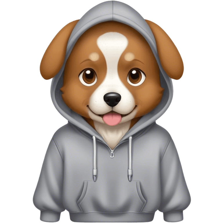 dog wearing a hoodie  emoji