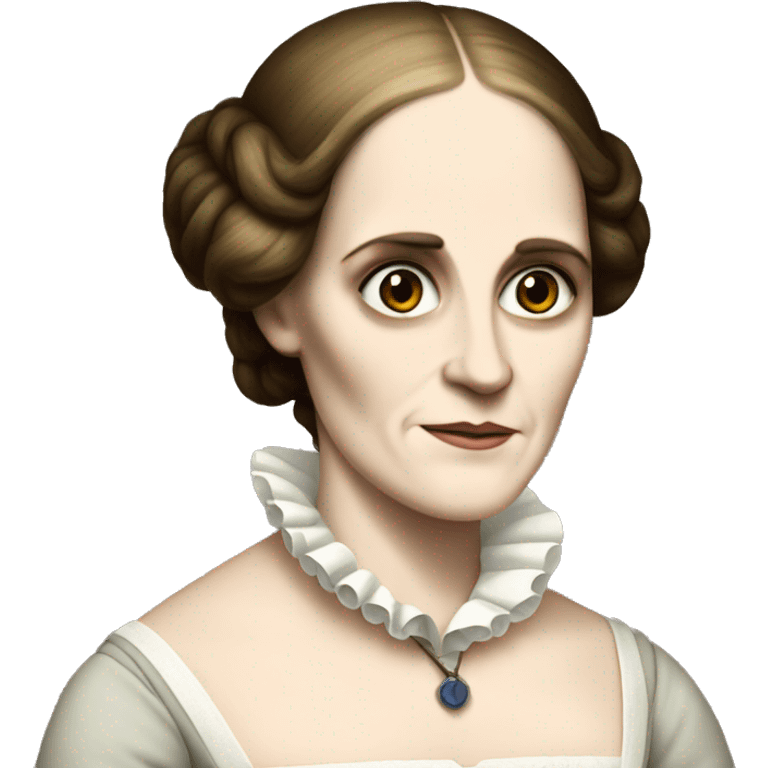 Mary Shelley, author of Frankenstein, beginning of the 19th century emoji