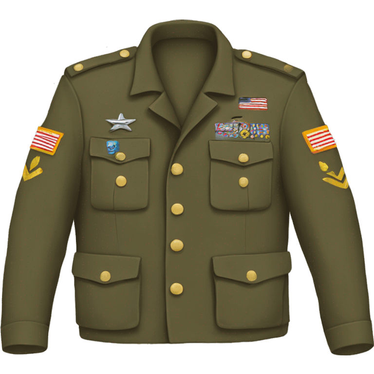 torn military jacket emoji