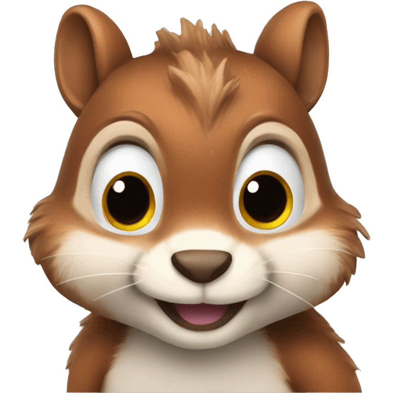 Cute squirrel emoji