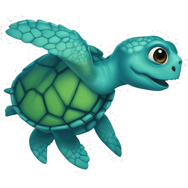 tortuga azul emoji