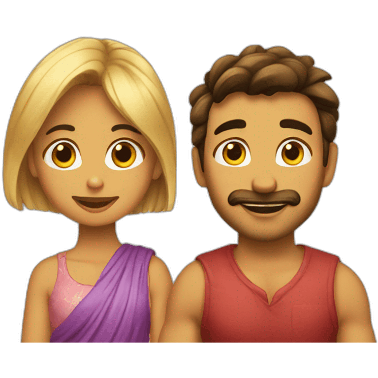 chico y chica besándose emoji