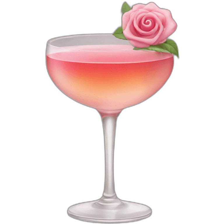 cocktail rose emoji