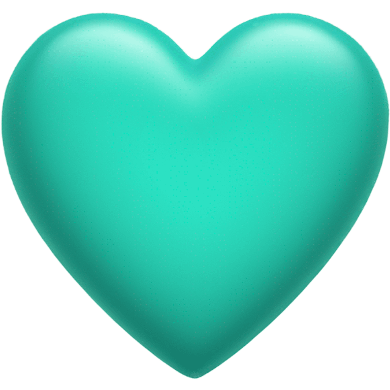 Turquoise heart emoji