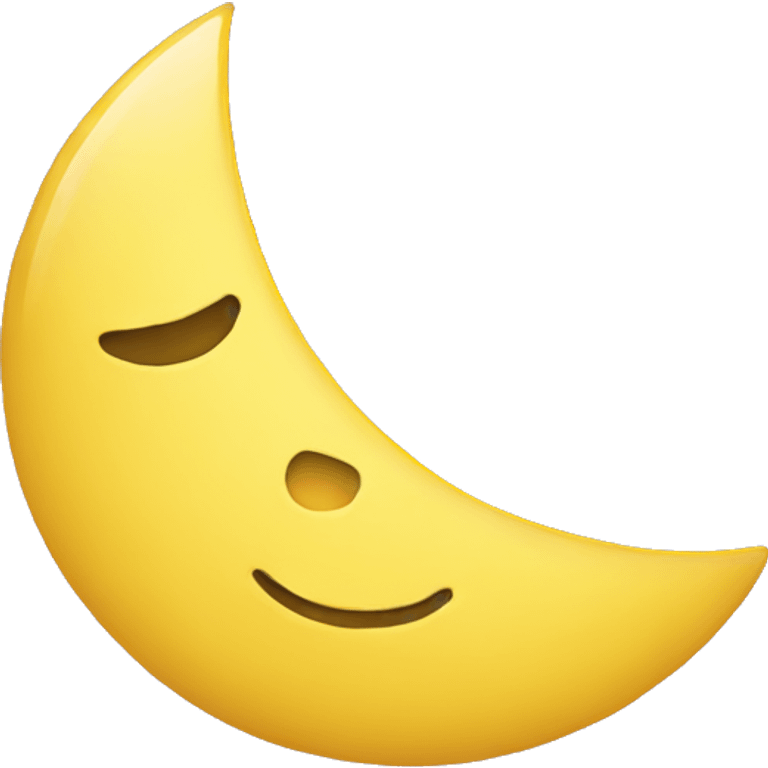 HALF YELLOW MOON  emoji