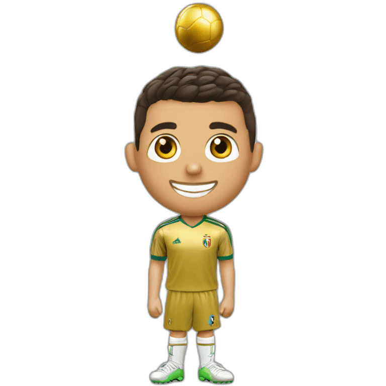 cristiano ronaldo 8 ballons d'or emoji