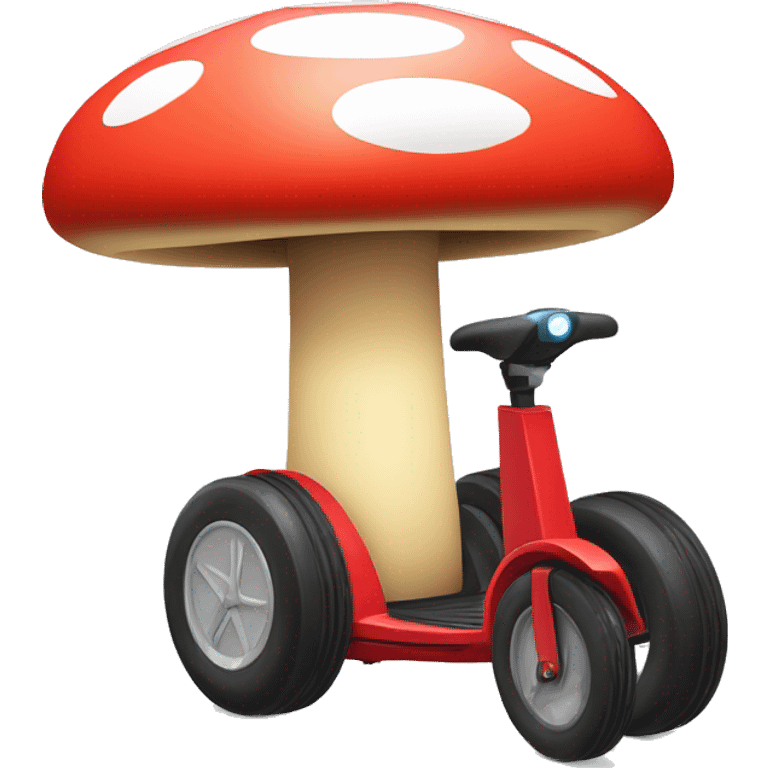 Mario-style Mushroom Segway-Scooter emoji