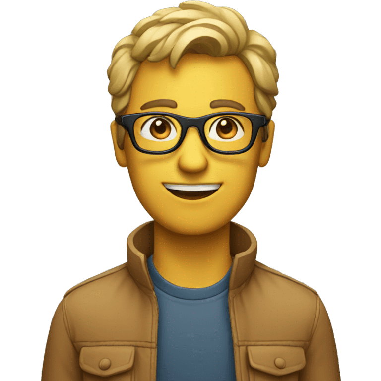 Film maker with glasses  emoji