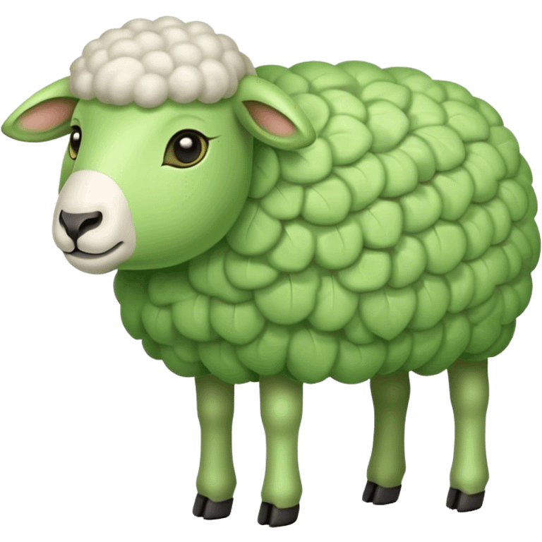 Leaf sheep  emoji