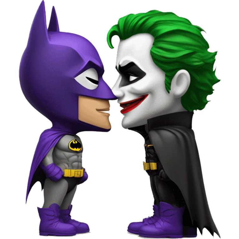 batman and joker kiss  emoji