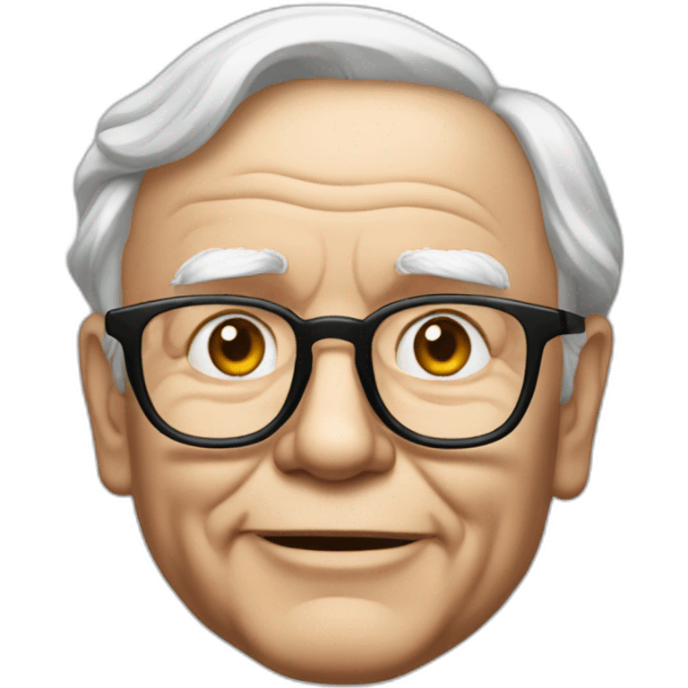 warren buffett with Heart Eyes emoji emoji