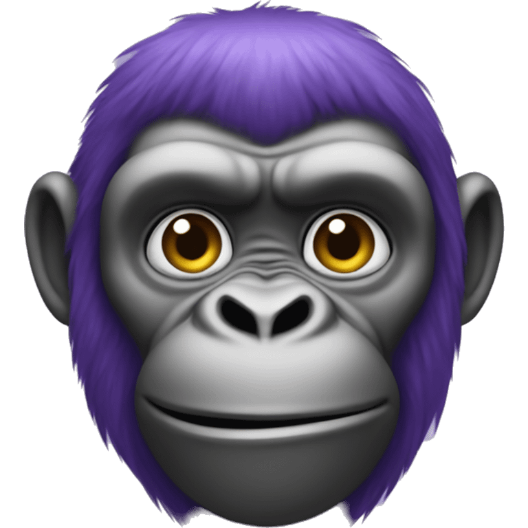 A purple gorilla with a ushkanda  emoji