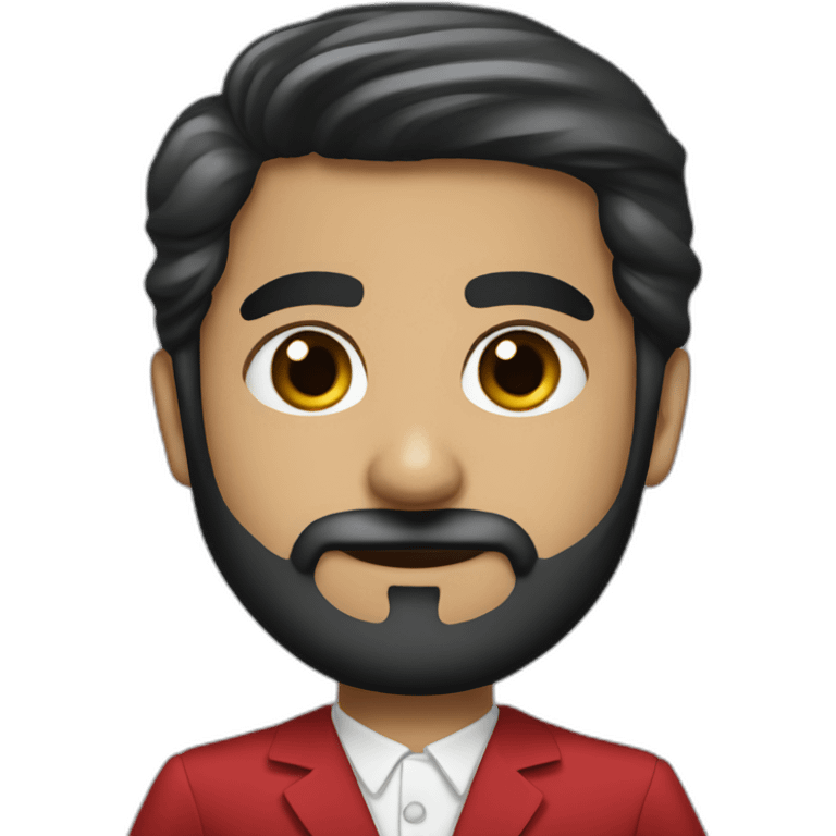 omani cfo with black beard small eyes emoji