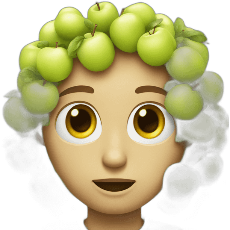 Jungko qui mange une pomme  emoji