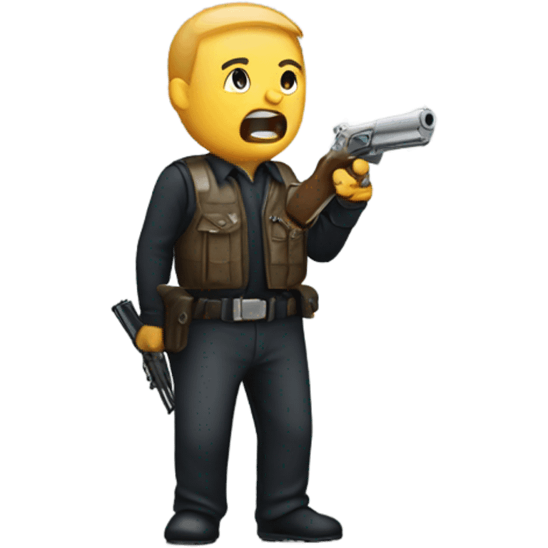 wisthle whith a gun emoji