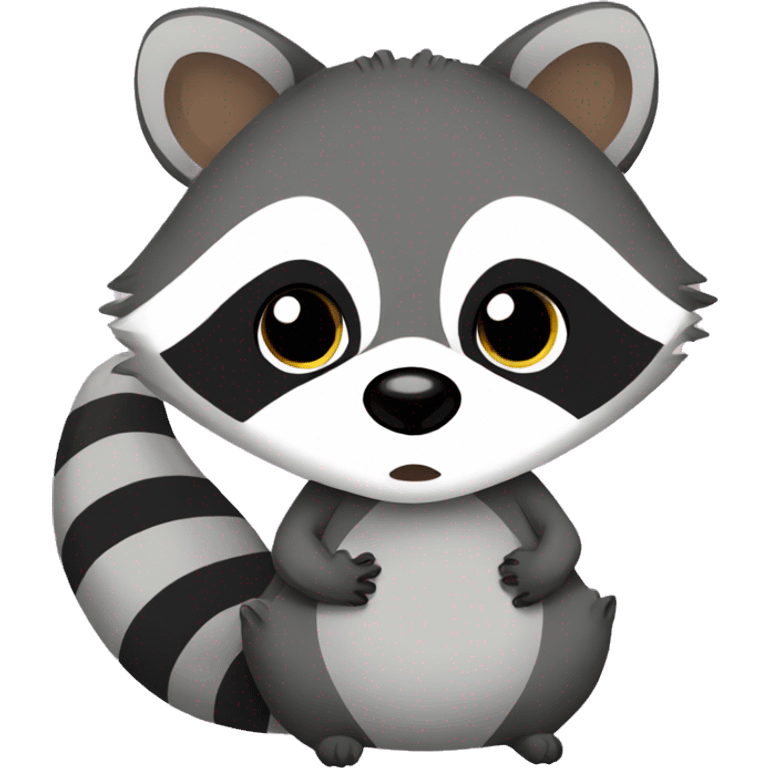 pregnant raccoon emoji