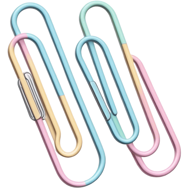 pastel paper clip emoji