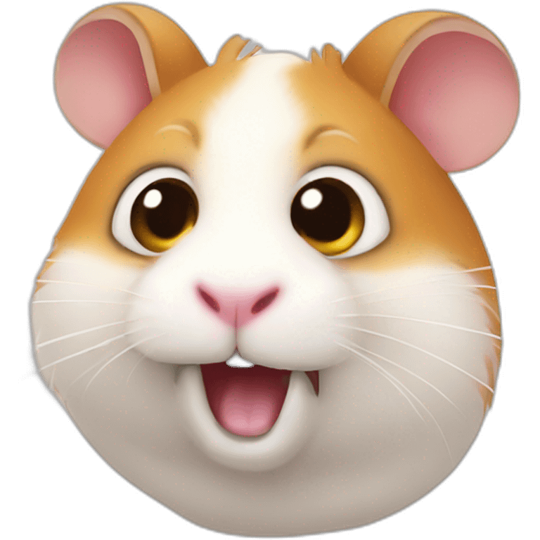 Crazy hamster emoji