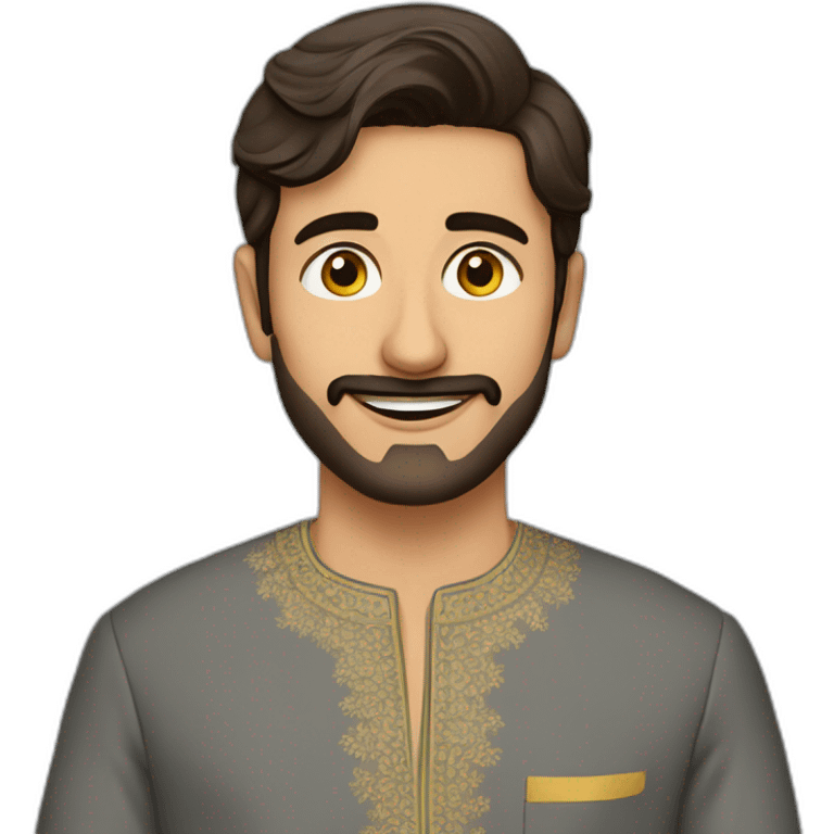 Handsome man in shalwar kameez emoji