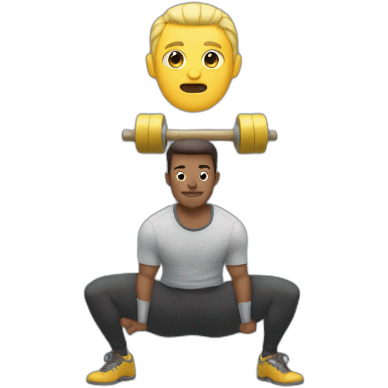 man lifting dumble emoji