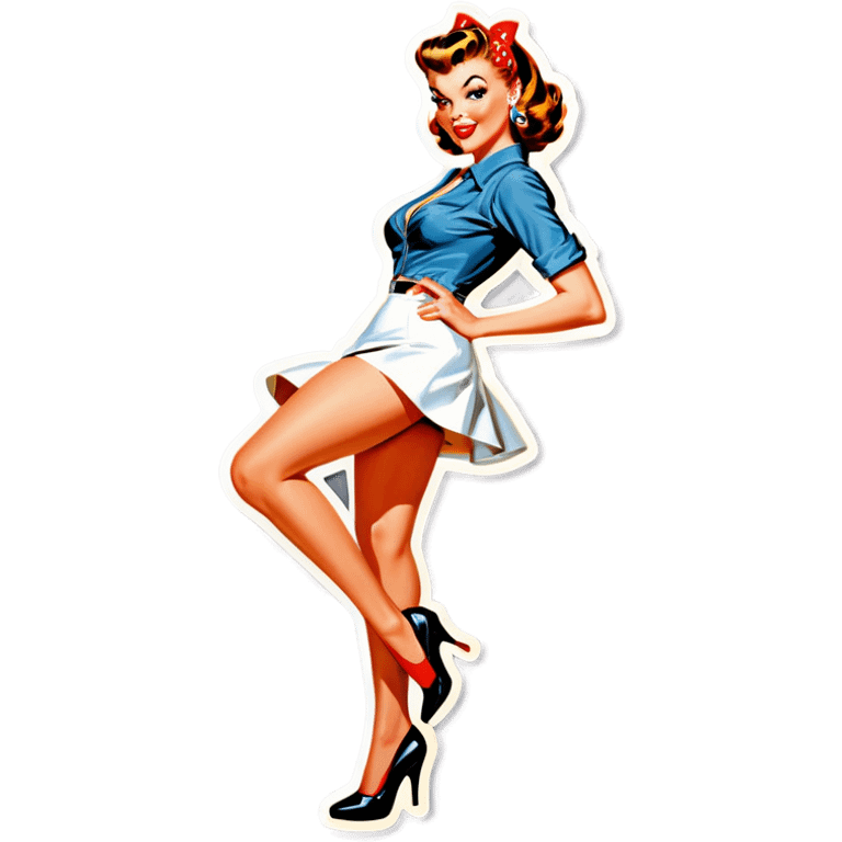  pin up girl emoji