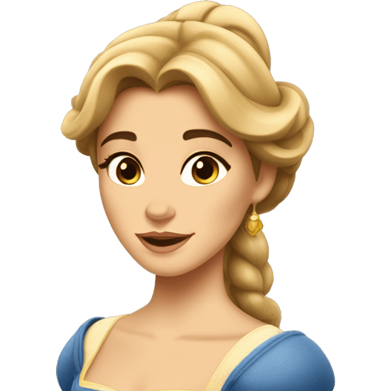 beauty and the beast belle emoji