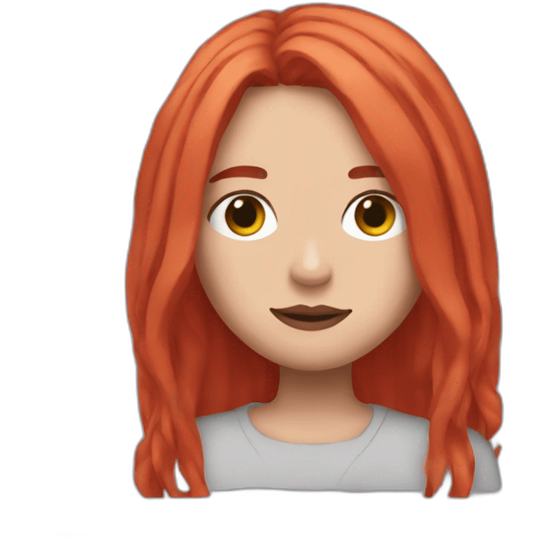 Billie Eilish red hair emoji