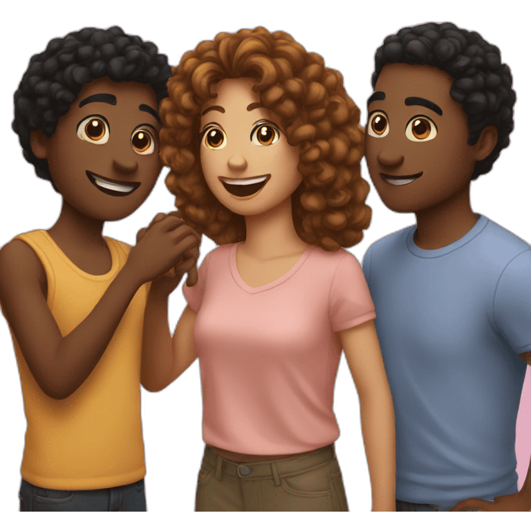 Three Friends emoji