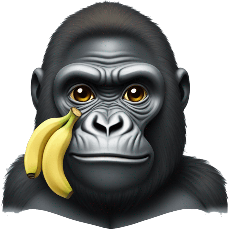 gorilla eating  bananas   emoji