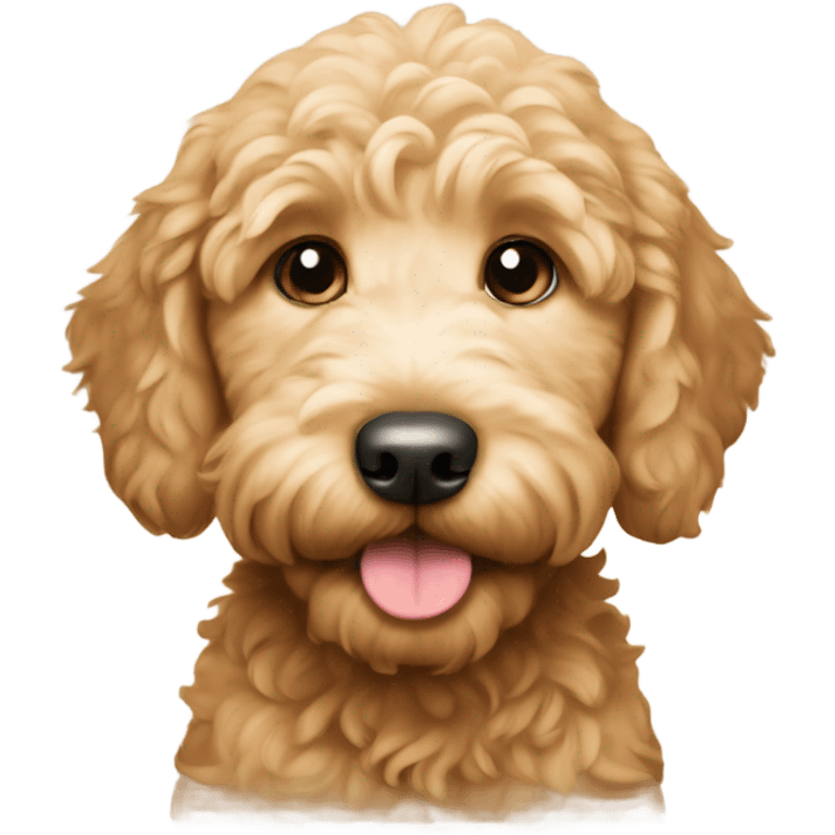 Golden doodle puppy emoji