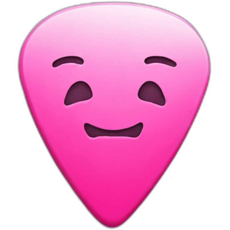 guitar-pick-pink emoji