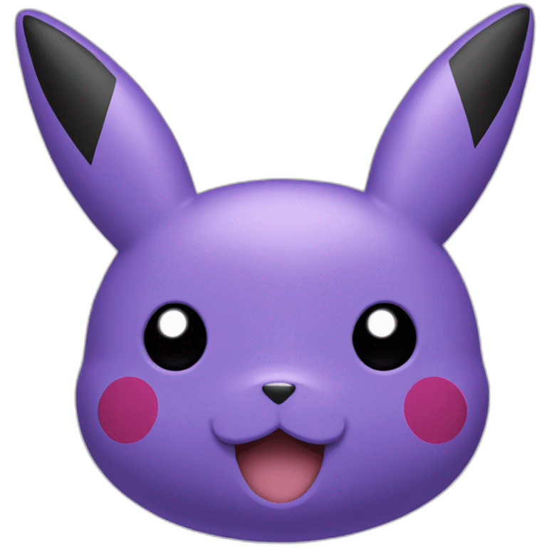 Purple Pikachu head emoji