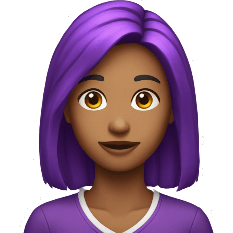 Coração roxo emoji