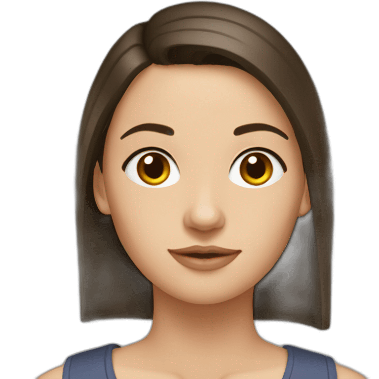 Slavic brunette emoji