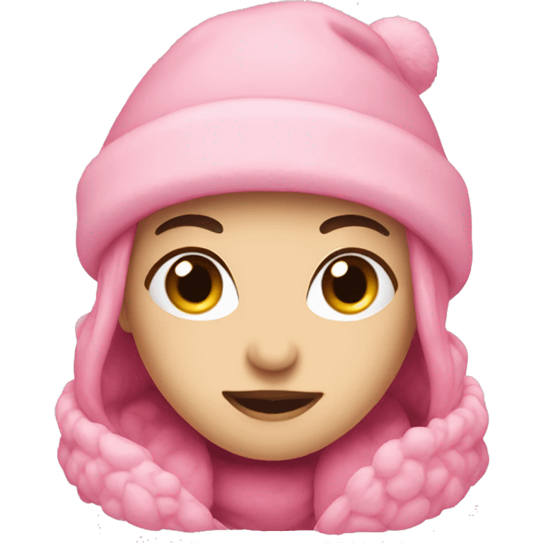 winter pink emoji