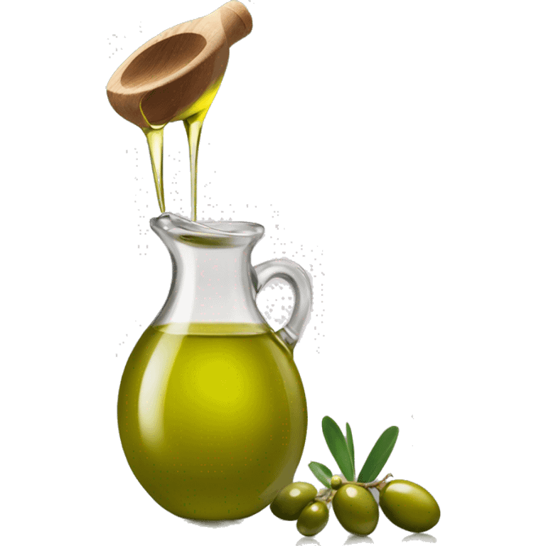 pouring olive oil from a spoon emoji