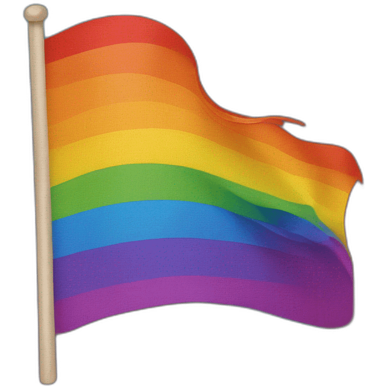 raimbow flag in fire emoji