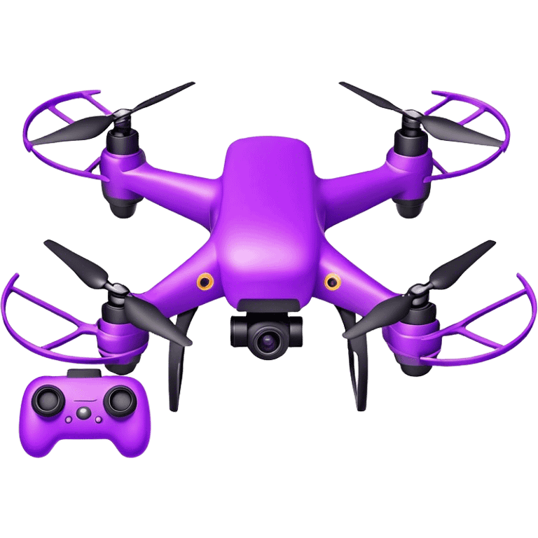 purple drone with camera emoji