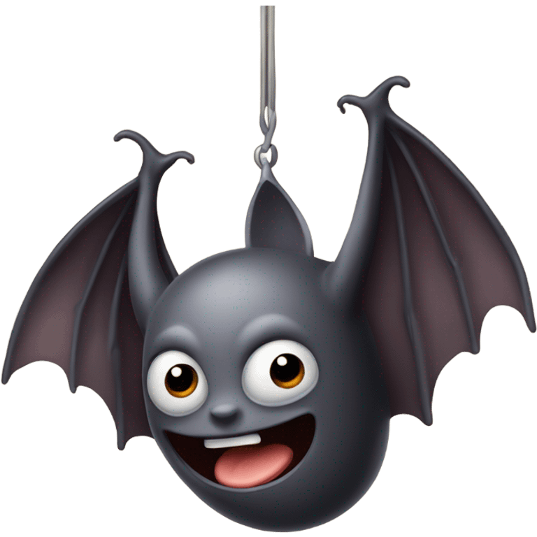 bat hanging around emoji