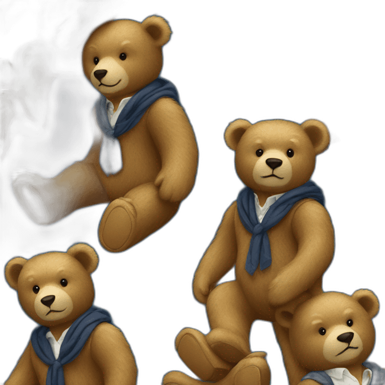 Ralph Lauren bear with a great casual style emoji