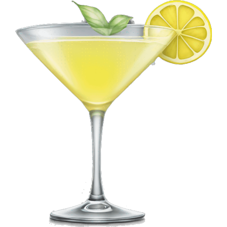 A lemon drop martini emoji