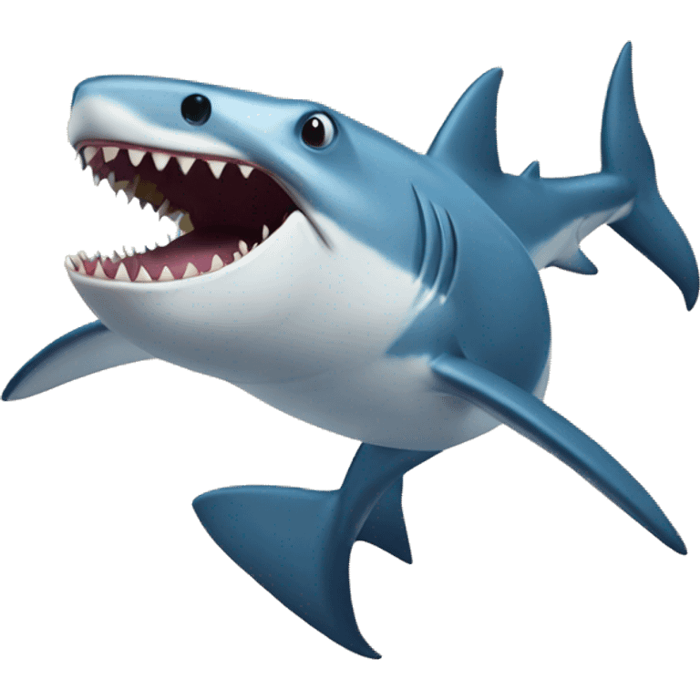 Shark tiger beach emoji