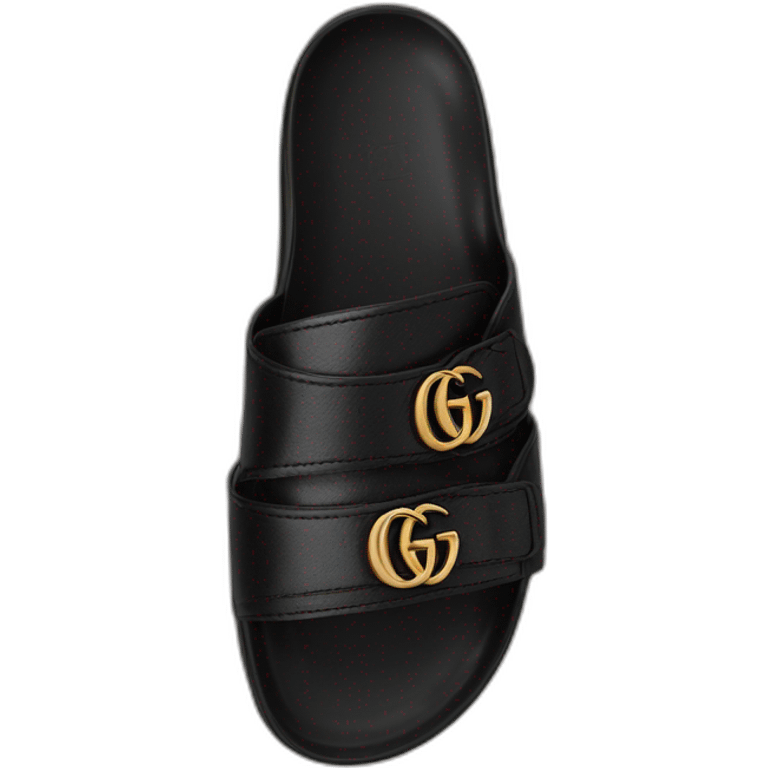 Black Gucci slide emoji