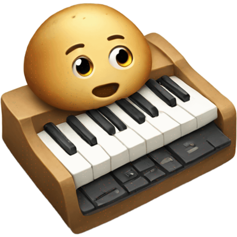 Small keyboard as potato emoji